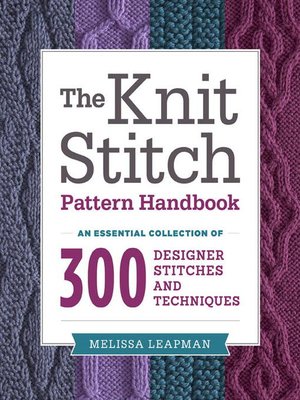 cover image of The Knit Stitch Pattern Handbook